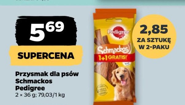 Przysmak dla psa Pedigree schmackos promocja w Netto