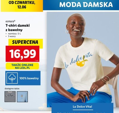 T-shirt damski s-l Esmara promocja