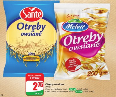 Otręby owsiane Melvit promocja w Dino
