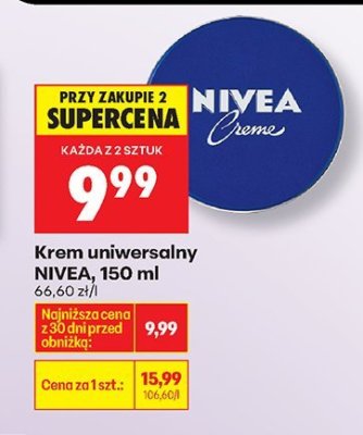 Krem uniwersalny NIVEA, 150 ml promocja w Biedronka