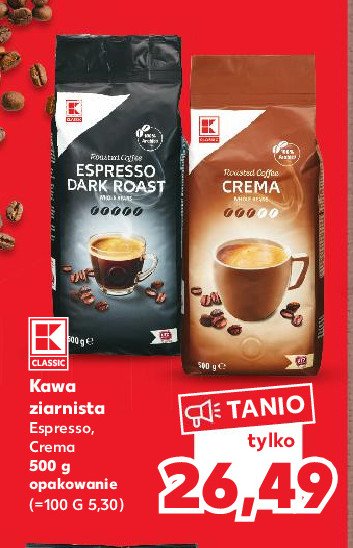 Kawa crema K-classic promocja