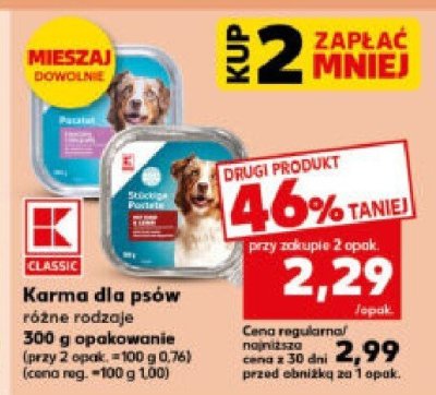 Karma dla psów różne rodzaje promocja w Kaufland