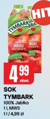 Sok Tymbark 100% Jabłko promocja w Chorten