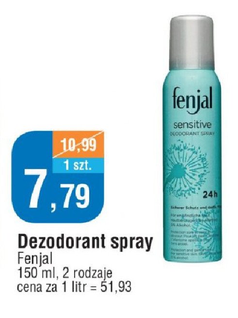 Dezodorant sensitive Fenjal promocja