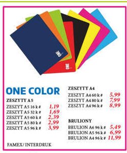 Zeszyt a5/60 k. kratka one color Interdruk promocja w Makro