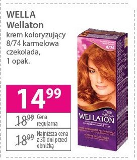 Krem koloryzujący 8/74 karmelowa czekolada Wellaton promocja