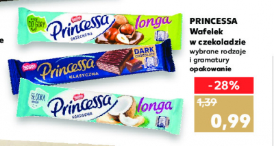 Wafelek dark chocolate klasyczna Princessa promocja