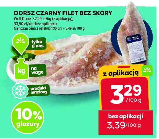 Dorsz czarny filet bez skóry Well done promocja w Stokrotka