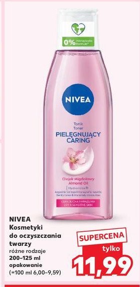 Tonik łagodzący cera sucha i wrażliwa Nivea face essentials promocja