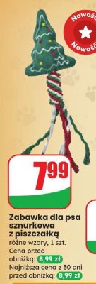 Zabawka dla psa sznurowa z piszczałką promocja w Dino