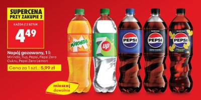 Napój gazowany Pepsi 1 l promocja w Biedronka