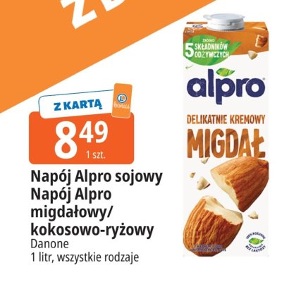 Napój Alpro sojowy migdałowy/kokosowo-ryżowy promocja w Leclerc