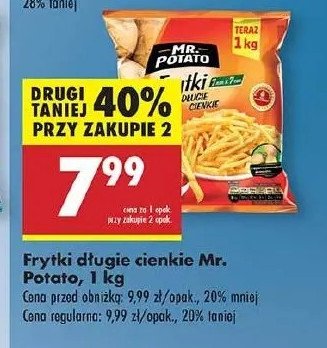 Frytki długie cienkie Mr. potato promocja