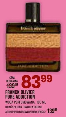 Perfumy Franck Olivier Pure Addiction 100 ml promocja w Drogerie Natura