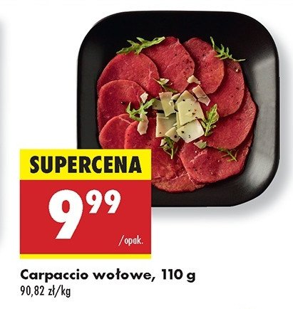Carpaccio wołowe promocja w Biedronka