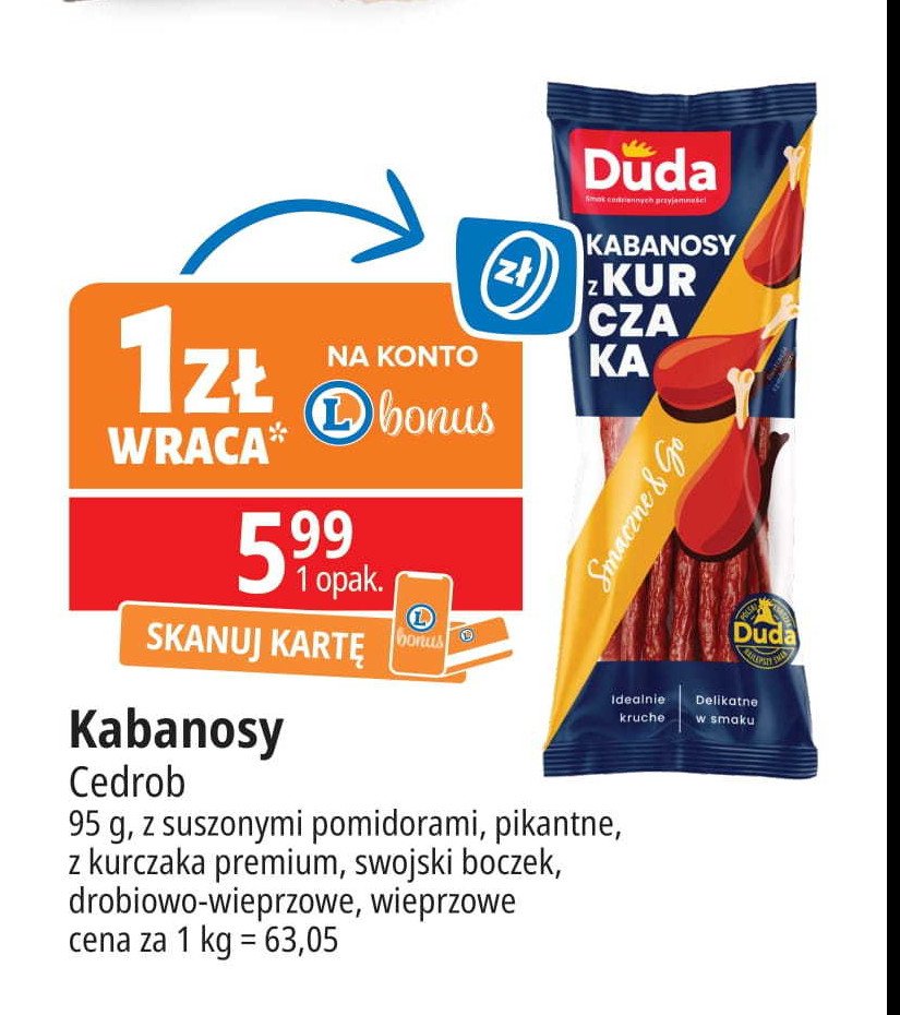 Kabanosy wieprzowe Silesia duda promocja