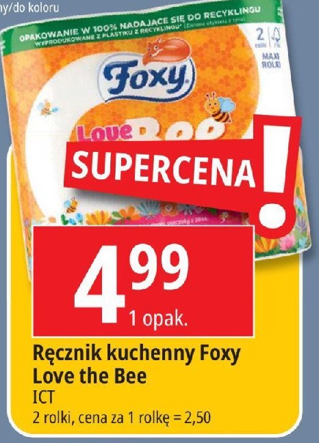 Ręczniki kuchenne Foxy love the bee promocja