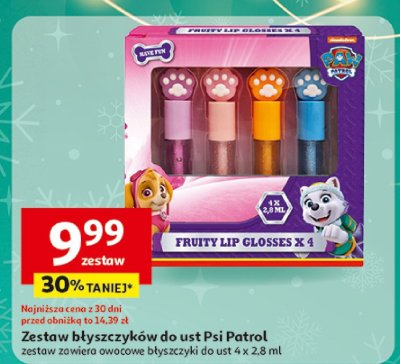 Zestaw błyszczyków do ust Psi Patrol promocja w Auchan