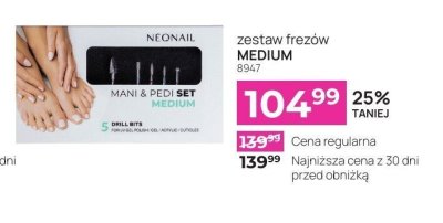 Zestaw frezów MEDIUM 8947 promocja w NEONAIL & NEO MAKE UP