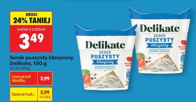 Serek puszysty klasyczny  promocja w Biedronka