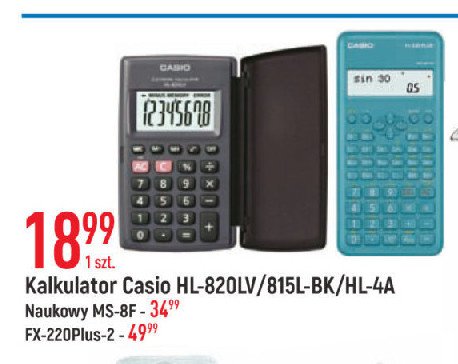 Kalkulator biurowy hl 815 Casio promocja w Biedronka