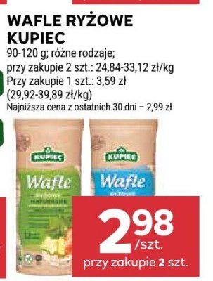Wafle ryżowe Kupiec promocja w Stokrotka