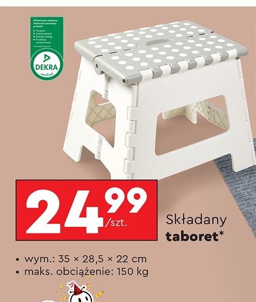 Taboret składany promocja w Biedronka