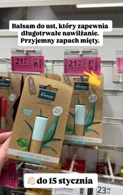 Balsam do ust Mint Aloe Vera Hydro Care promocja w Hebe