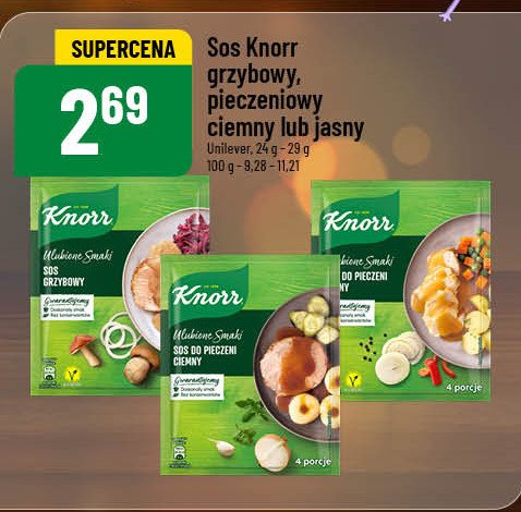 Sos grzybowy Knorr promocja w POLOmarket