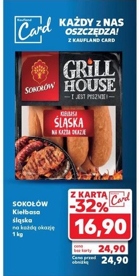 Kiełbasy śląskie Sokołów grill house promocja