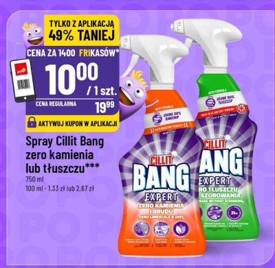 Spray Cillit Bang zero kamienia lub tłuszczu promocja w POLOmarket