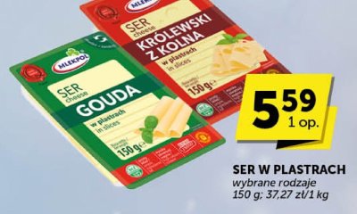 Ser w plastrach Gouda Mlekpol promocja w Euro Sklep