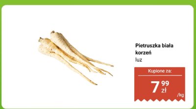 Pietruszka biała korzeń luz promocja w Biedronka