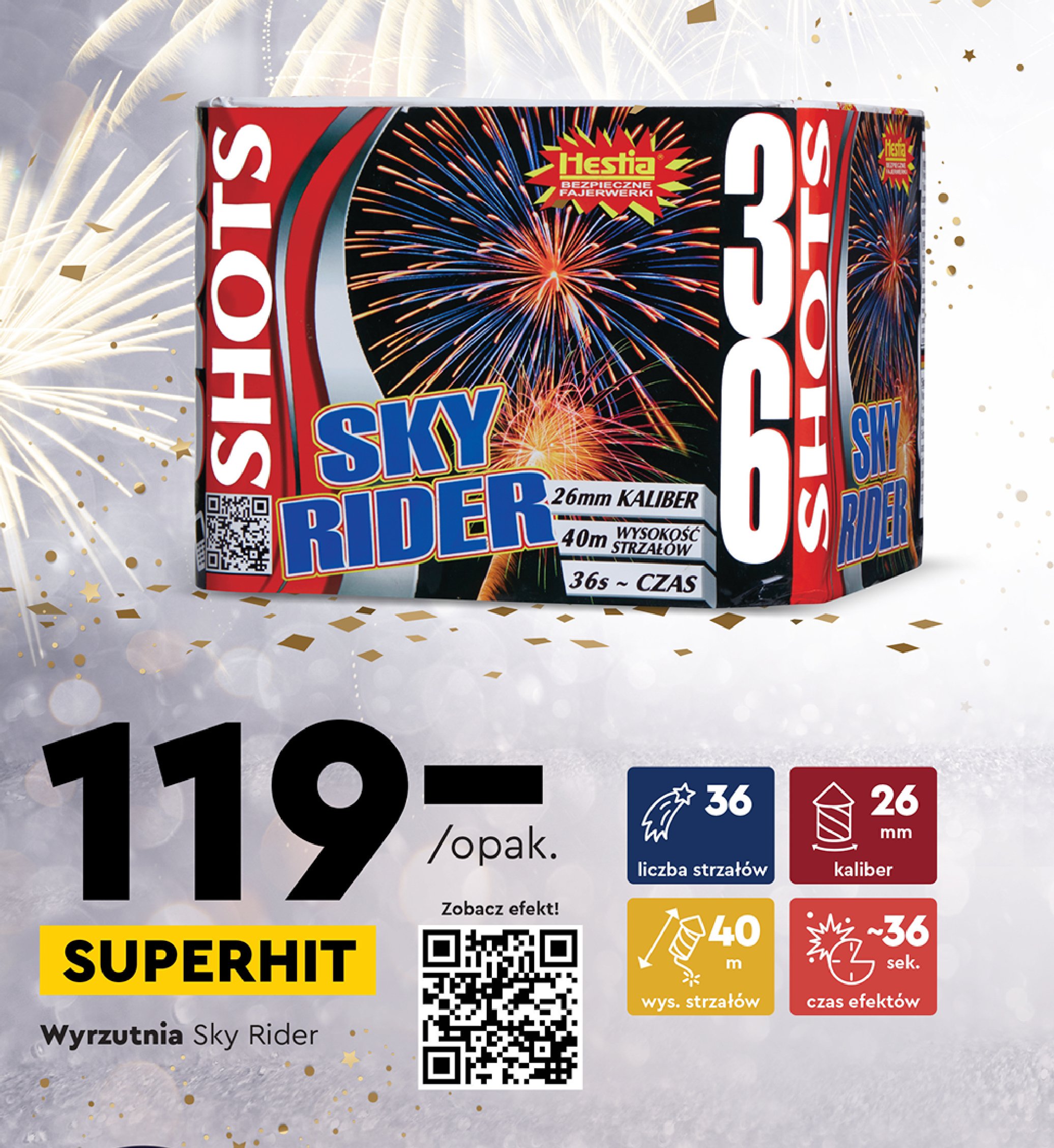 Wyrzutnia sky rider Hestia promocja