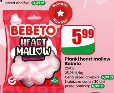 Pianki heart mallow Bebeto promocja w Dino