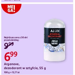 Dezodorant a艂un bezzapachowy Arganove promocja