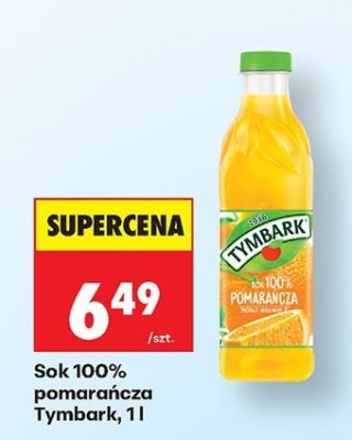 Sok 100% pomarańcza Tymbark promocja w Biedronka