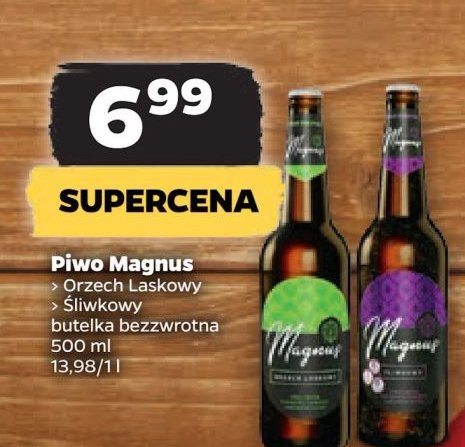 Piwo MAGNUS ŚLIWKOWY promocja w Supeco