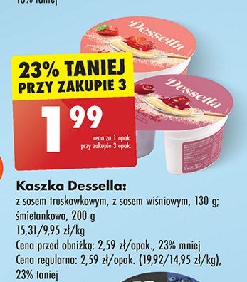 Kaszka z sosem truskawkowym Dessella promocja