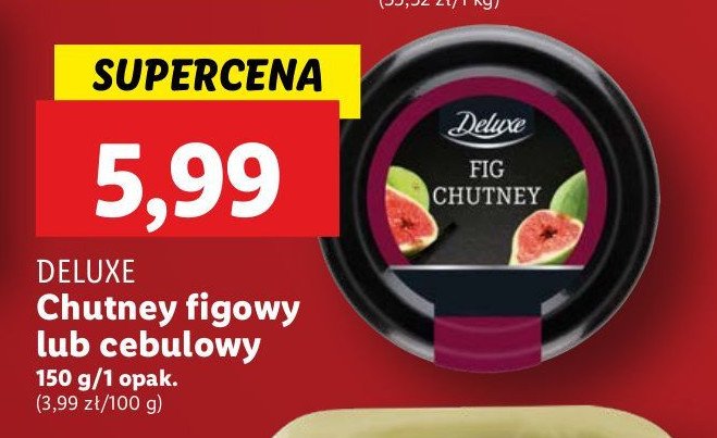 Chutney cebulowy Deluxe promocja w Lidl