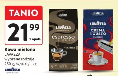 Kawa mielona LAVAZZA wybrane rodzaje promocja w Intermarche