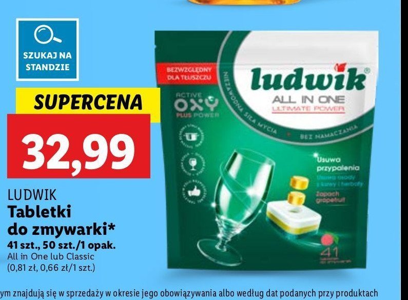 Tabletki do zmywarek grapefruit Ludwik all in one promocja