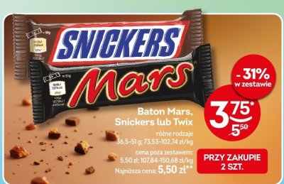 Baton Snickers promocja w Żabka