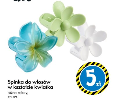 Spinka do włosów w kształcie kwiatka promocja w Tedi