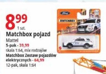 Auto policyjne Matchbox promocja
