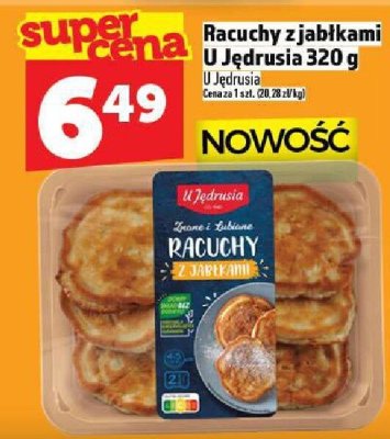 Racuchy z jabłkami U Jędrusia 320 g promocja w TOPAZ