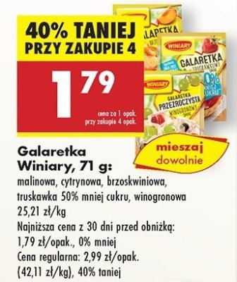 Galaretka cytrynowa Winiary galaretka promocja