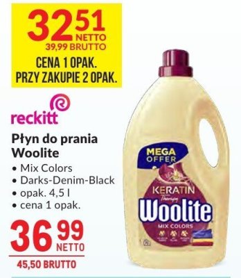 Płyn do prania Woolite Mix Colors, Darks-Denim-Black promocja w Makro