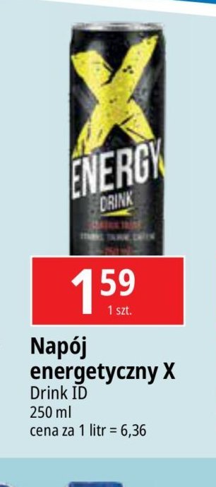 Napoj energetyczny X ENERGY DRINK promocja