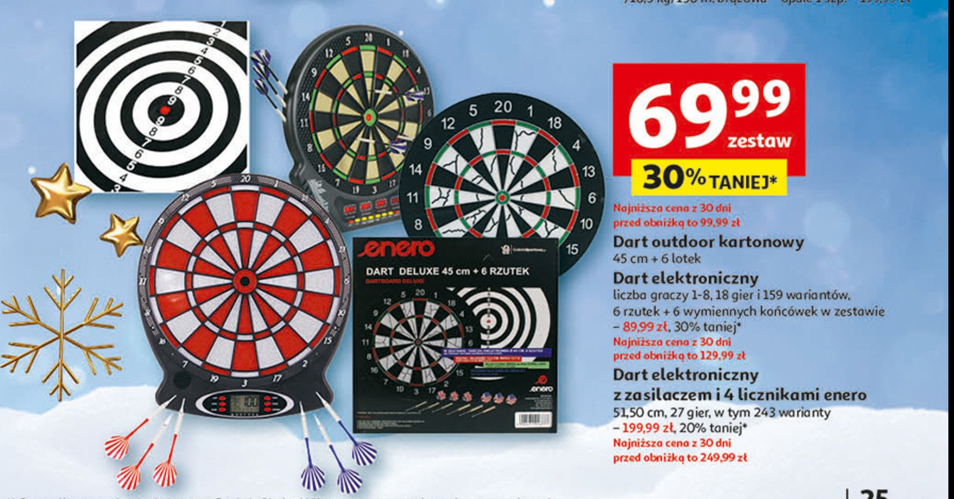 Dart elektroniczny z zasilaczem Enero promocja